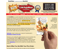 Tablet Screenshot of pocketmenu.com